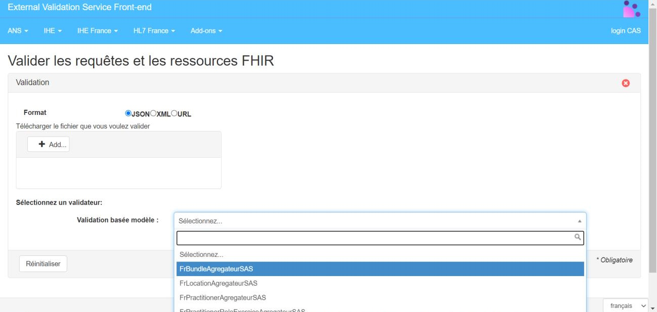 Accès au validateur agrégateur de créneaux