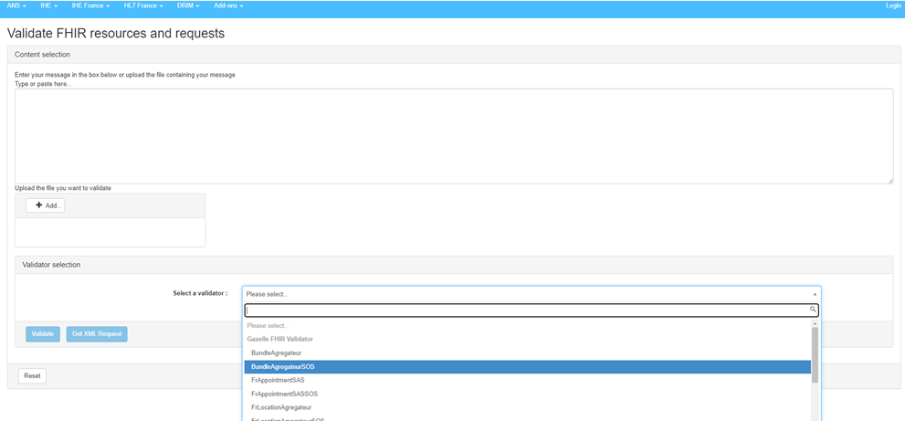 Accès au validateur agrégateur de créneaux